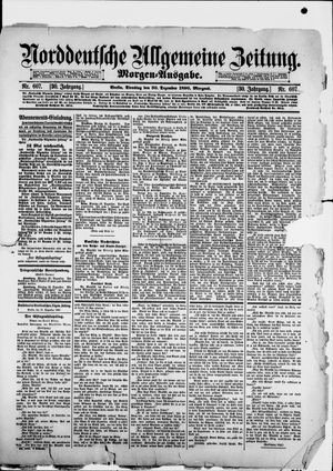 Norddeutsche allgemeine Zeitung on Dec 30, 1890
