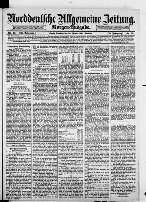 Norddeutsche allgemeine Zeitung on Jan 13, 1891