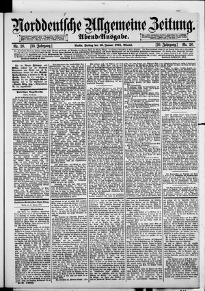 Norddeutsche allgemeine Zeitung vom 16.01.1891
