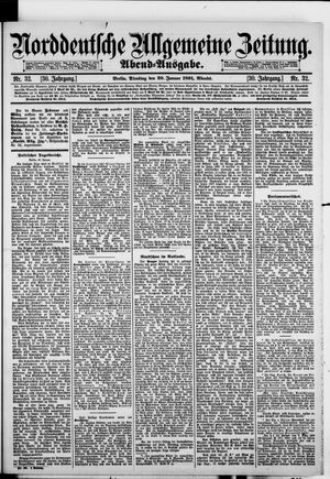 Norddeutsche allgemeine Zeitung on Jan 20, 1891