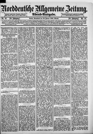 Norddeutsche allgemeine Zeitung vom 24.01.1891