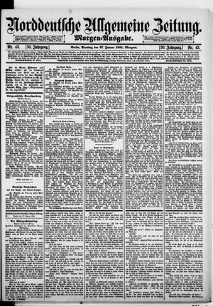 Norddeutsche allgemeine Zeitung vom 27.01.1891