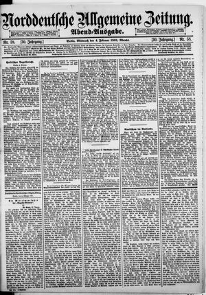Norddeutsche allgemeine Zeitung vom 04.02.1891