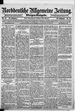 Norddeutsche allgemeine Zeitung vom 05.02.1891