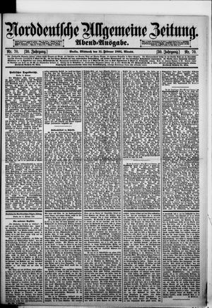 Norddeutsche allgemeine Zeitung on Feb 11, 1891