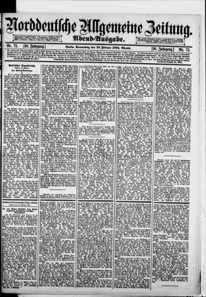 Norddeutsche allgemeine Zeitung vom 12.02.1891
