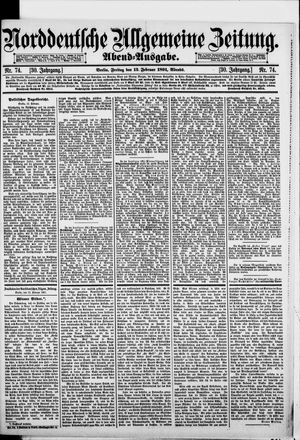 Norddeutsche allgemeine Zeitung vom 13.02.1891