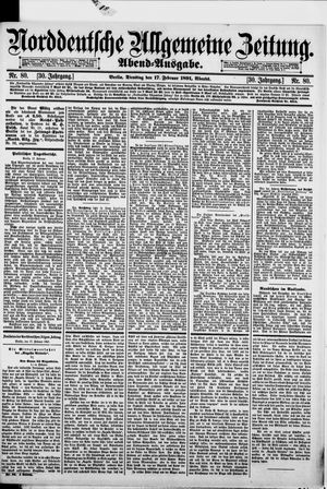 Norddeutsche allgemeine Zeitung on Feb 17, 1891