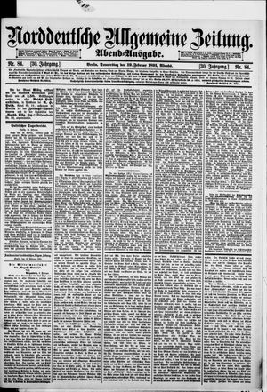 Norddeutsche allgemeine Zeitung vom 19.02.1891