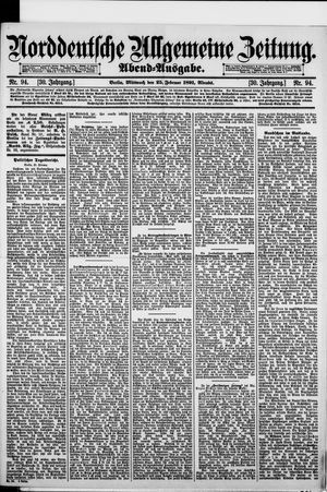 Norddeutsche allgemeine Zeitung vom 25.02.1891