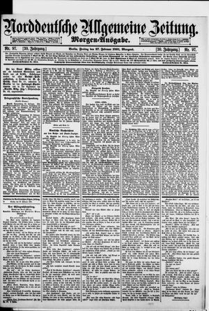 Norddeutsche allgemeine Zeitung on Feb 27, 1891