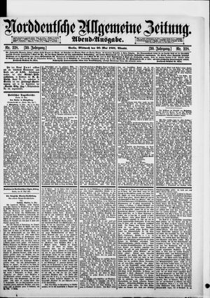 Norddeutsche allgemeine Zeitung on May 20, 1891