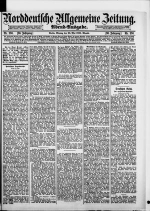 Norddeutsche allgemeine Zeitung vom 25.05.1891