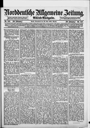 Norddeutsche allgemeine Zeitung on May 30, 1891