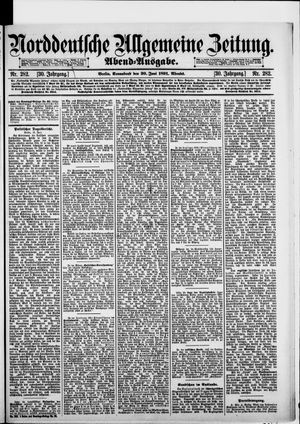 Norddeutsche allgemeine Zeitung vom 20.06.1891
