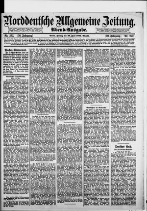 Norddeutsche allgemeine Zeitung vom 26.06.1891