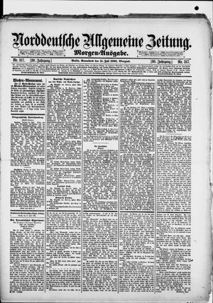 Norddeutsche allgemeine Zeitung vom 11.07.1891
