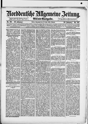 Norddeutsche allgemeine Zeitung on Jul 18, 1891