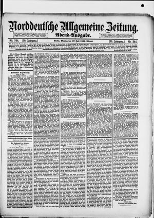 Norddeutsche allgemeine Zeitung vom 27.07.1891