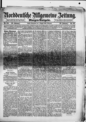 Norddeutsche allgemeine Zeitung vom 01.08.1891