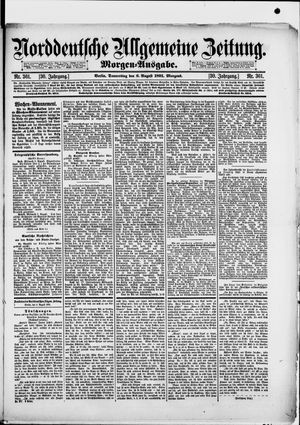 Norddeutsche allgemeine Zeitung vom 06.08.1891