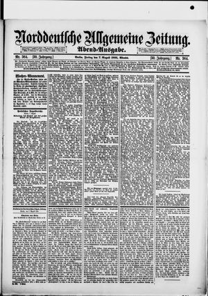 Norddeutsche allgemeine Zeitung on Aug 7, 1891