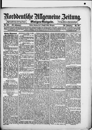 Norddeutsche allgemeine Zeitung vom 09.08.1891
