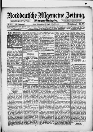Norddeutsche allgemeine Zeitung vom 12.08.1891