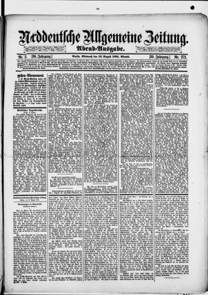 Norddeutsche allgemeine Zeitung vom 12.08.1891