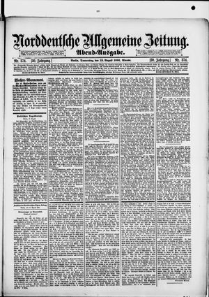Norddeutsche allgemeine Zeitung vom 13.08.1891