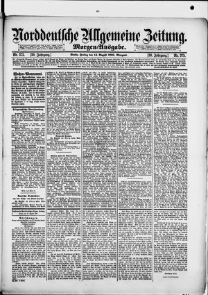 Norddeutsche allgemeine Zeitung vom 14.08.1891