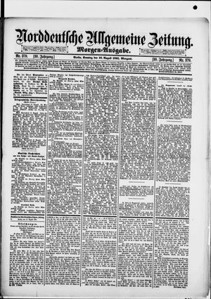 Norddeutsche allgemeine Zeitung vom 16.08.1891