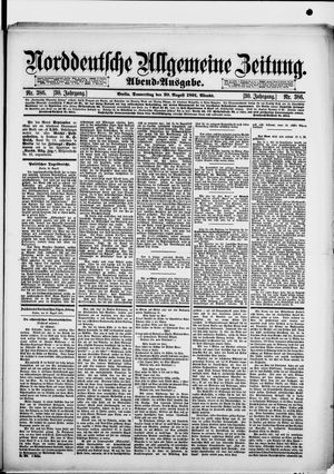 Norddeutsche allgemeine Zeitung vom 20.08.1891