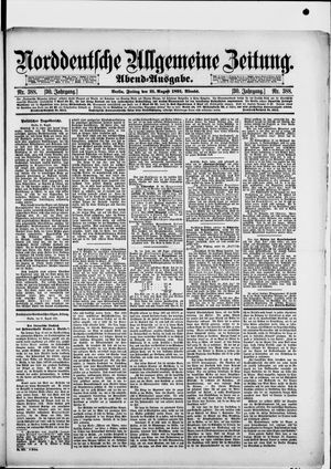 Norddeutsche allgemeine Zeitung vom 21.08.1891