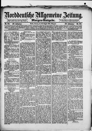 Norddeutsche allgemeine Zeitung vom 23.08.1891