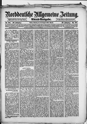 Norddeutsche allgemeine Zeitung vom 25.08.1891
