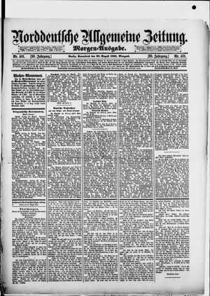 Norddeutsche allgemeine Zeitung on Aug 29, 1891