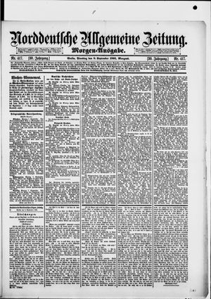 Norddeutsche allgemeine Zeitung vom 08.09.1891