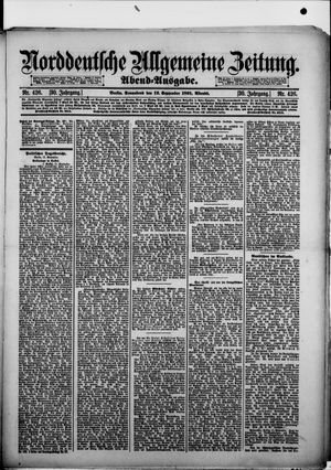 Norddeutsche allgemeine Zeitung vom 12.09.1891