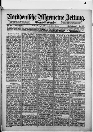 Norddeutsche allgemeine Zeitung vom 14.09.1891