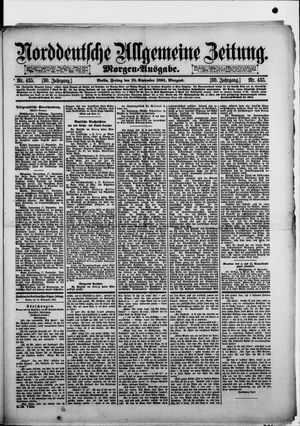 Norddeutsche allgemeine Zeitung vom 18.09.1891