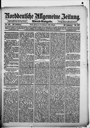 Norddeutsche allgemeine Zeitung vom 18.09.1891