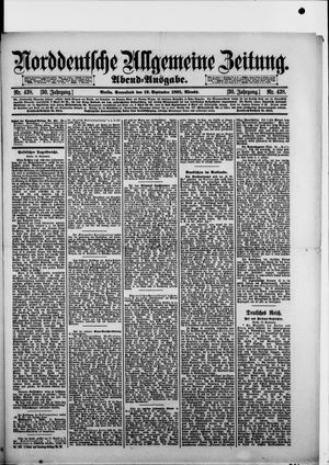 Norddeutsche allgemeine Zeitung vom 19.09.1891