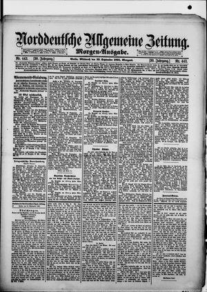 Norddeutsche allgemeine Zeitung vom 23.09.1891