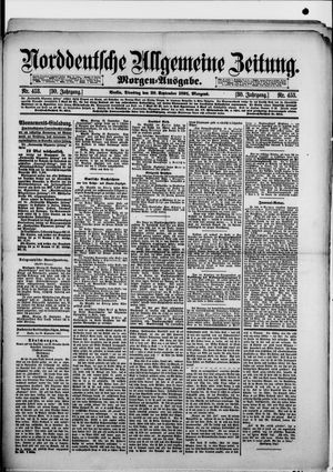 Norddeutsche allgemeine Zeitung vom 29.09.1891