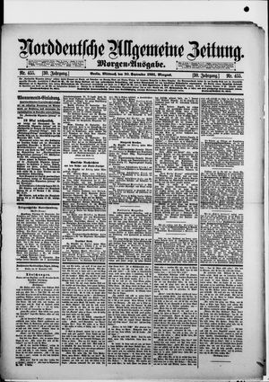 Norddeutsche allgemeine Zeitung vom 30.09.1891