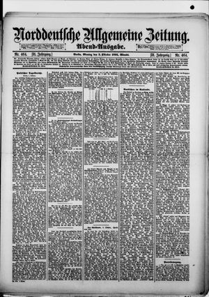 Norddeutsche allgemeine Zeitung vom 05.10.1891