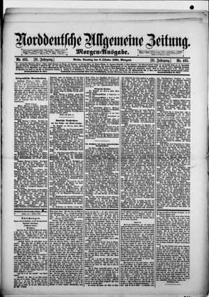 Norddeutsche allgemeine Zeitung vom 06.10.1891
