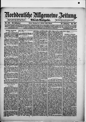 Norddeutsche allgemeine Zeitung vom 06.10.1891