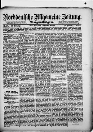 Norddeutsche allgemeine Zeitung vom 09.10.1891